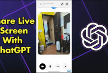 How to share a live screen with Chatgpt on Android or iPhone